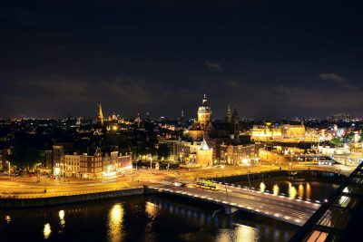 Amsterdam city view