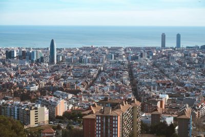 Barcelona city view